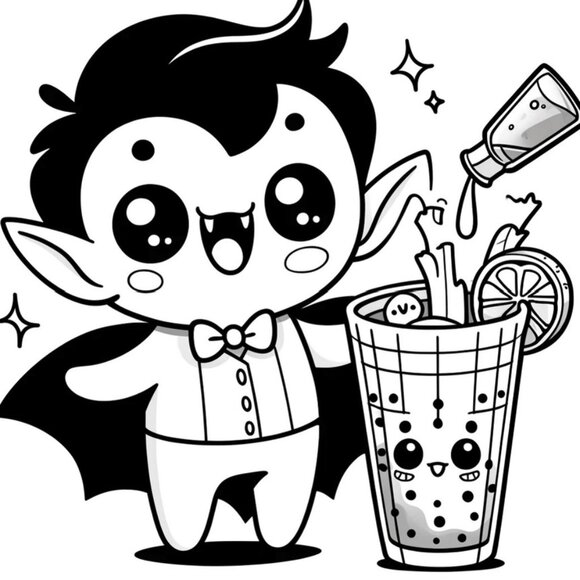 Wickedly Delicious: Monsters in the Kitchen Coloring Book - Picture 3 of 5